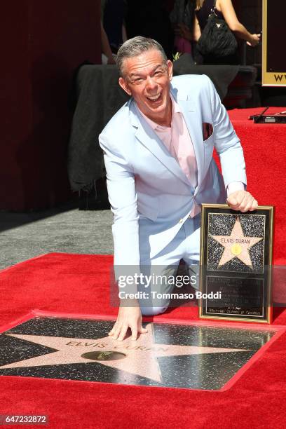 Elvis Duran Honored With Star On The Hollywood Walk Of Fame on March 2, 2017 in Hollywood, California.