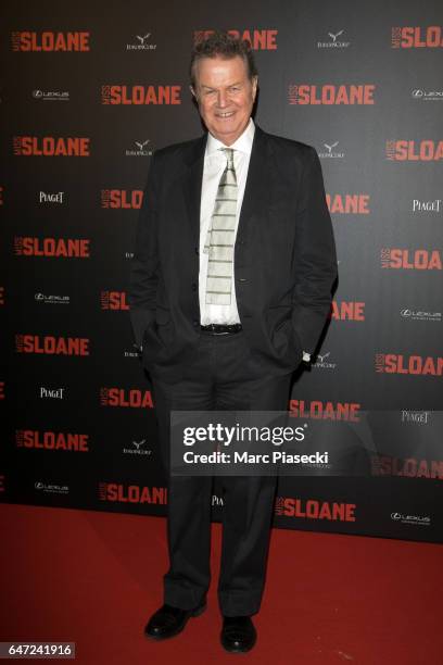 Director John Madden attends 'Miss Sloane' Premiere at Cinema UGC Normandie on March 2, 2017 in Paris, France.