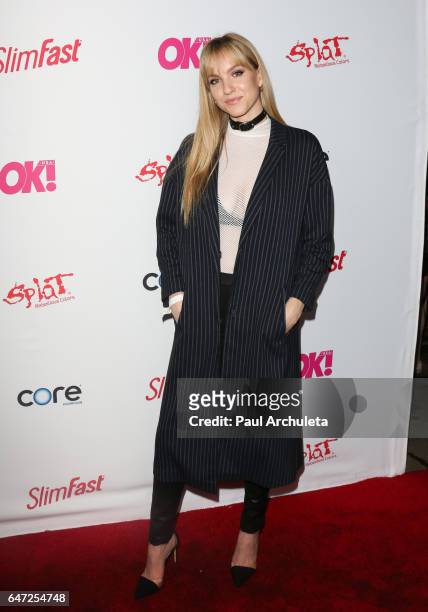 Singer Paige Duddy attends OK! Magazine's pre-GRAMMY event at Avalon Hollywood on February 9, 2017 in Los Angeles, California.