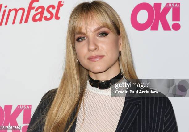 Singer Paige Duddy attends OK! Magazine's pre-GRAMMY event at Avalon Hollywood on February 9, 2017 in Los Angeles, California.