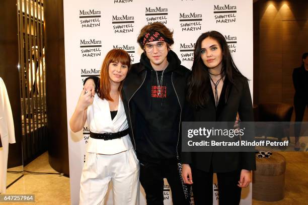 Of the event Cecile Togni, Gabriel-Kane Day-Lewis and Laura Bensadoun attend the Max Mara 'Prism in Motion' Eventas, with the presentation of the new...