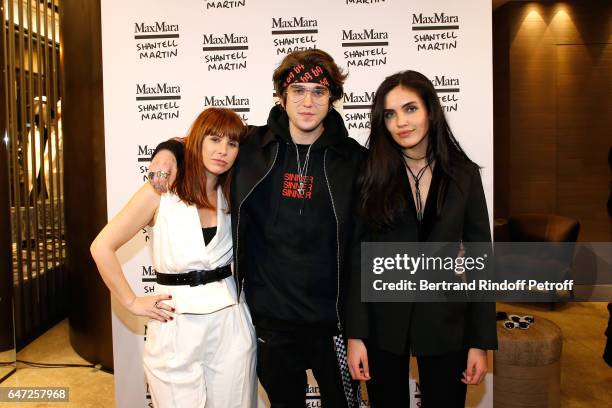 Of the event Cecile Togni, Gabriel-Kane Day-Lewis and Laura Bensadoun attend the Max Mara 'Prism in Motion' Eventas, with the presentation of the new...