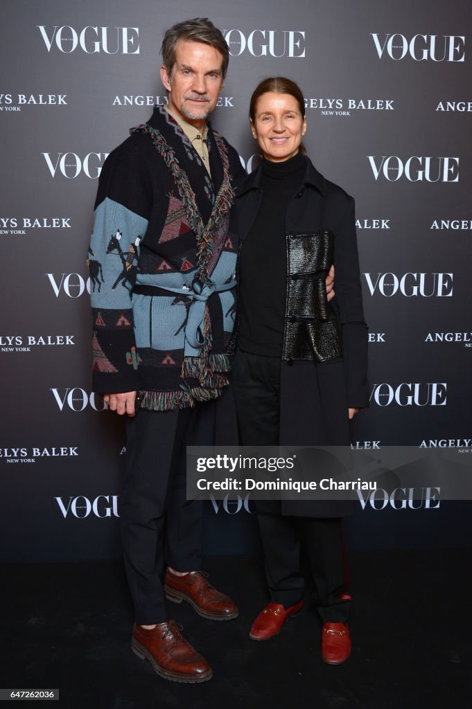 Vogue Thailand & Angelys Balek Arrivals - Paris Fashion Week Womenswear Fall/Winter 2017/2018