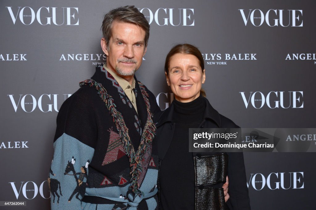 Vogue Thailand & Angelys Balek Arrivals - Paris Fashion Week Womenswear Fall/Winter 2017/2018