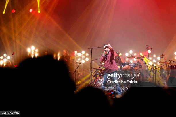 British singer, guitar player and composer Chris Thompson performs at the Man Doki Soulmates: Wings Of Freedom Concert on March 1, 2017 in Paris,...