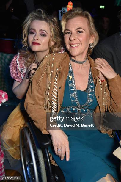 Helena Bonham Carter and Dora Loewenstein attend Save The Children's A Night of Country at The Roundhouse on March 2, 2017 in London, England.