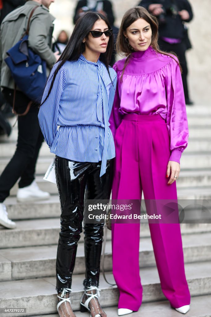 Street Style : Day Three - Paris Fashion Week Womenswear Fall/Winter 2017/2018