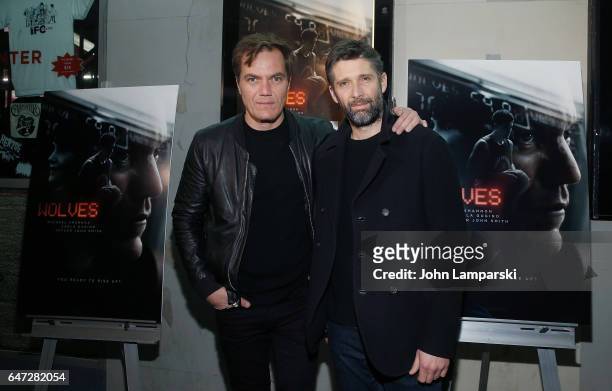 Michael Shannon and director Bart Freundlich attend "Wolves" special screening at IFC Center on March 2, 2017 in New York City.