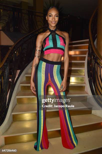 Jourdan Dunn attends Balmain aftershow party as part of Paris Fashion Week Womenswear Fall/Winter 2017/2018 at Manko Paris on March 2, 2017 in Paris,...