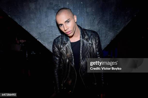 Olivier Rousteing attends Balmain aftershow party as part of Paris Fashion Week Womenswear Fall/Winter 2017/2018 at Manko Paris on March 2, 2017 in...