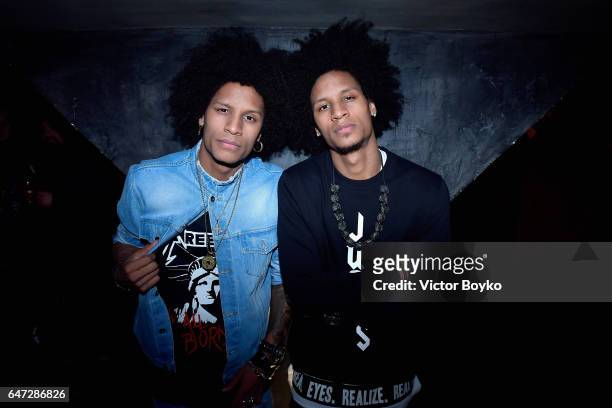 Larry Nicolas Bourgeois and Laurent Bourgeois attend Balmain aftershow party as part of Paris Fashion Week Womenswear Fall/Winter 2017/2018 at Manko...