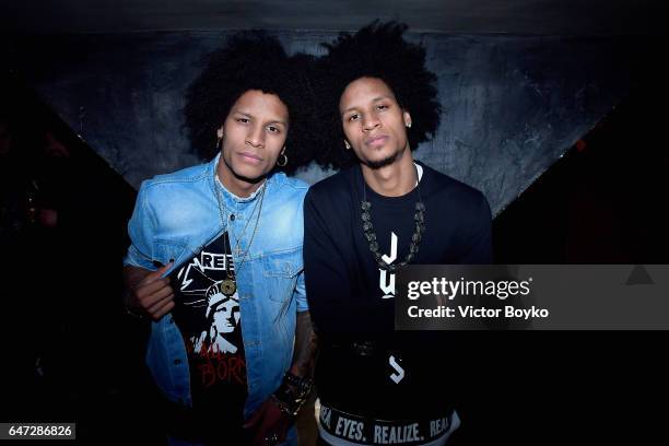 Larry Nicolas Bourgeois and Laurent Bourgeois attend Balmain aftershow party as part of Paris Fashion Week Womenswear Fall/Winter 2017/2018 at Manko...