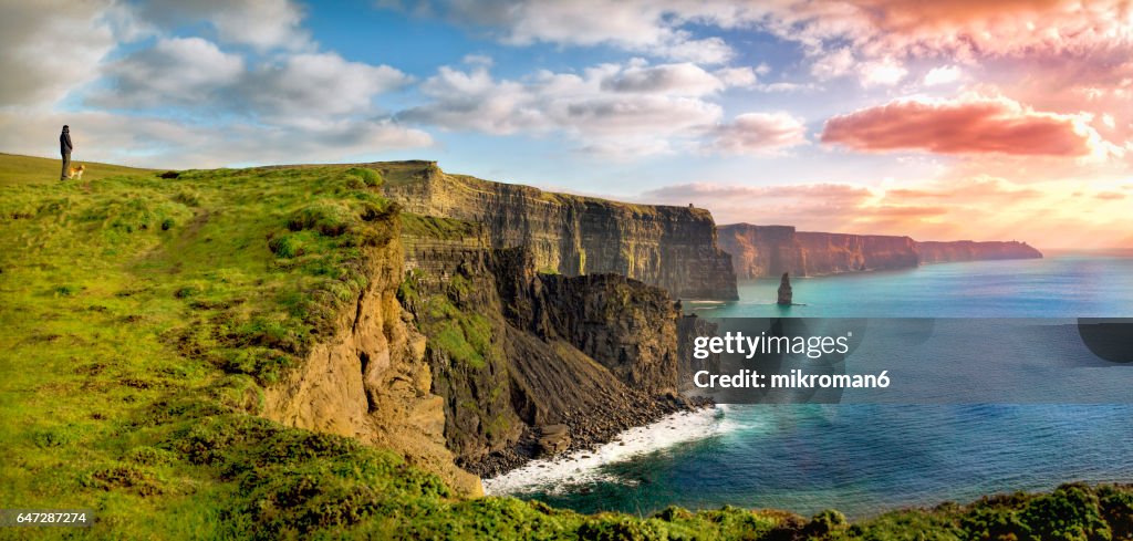 HQ and Res. Panorama of  Cliffs Of Moher, Ireland