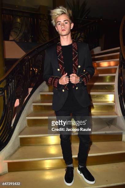 Jack Johnson attends Balmain aftershow party as part of Paris Fashion Week Womenswear Fall/Winter 2017/2018 at Manko Paris on March 2, 2017 in Paris,...