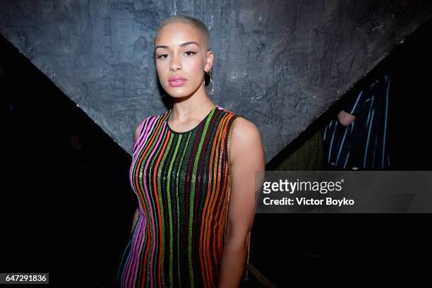 Jorja Smith attends Balmain aftershow party as part of Paris Fashion Week Womenswear Fall/Winter 2017/2018 at Manko Paris on March 2, 2017 in Paris,...