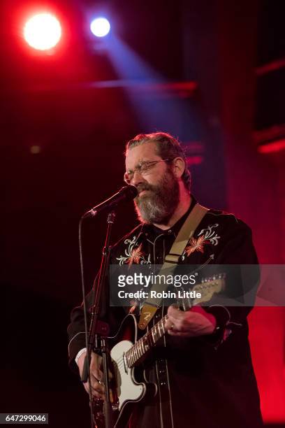 Brett Sparks of the Handsome Family performs at the Union Chapel on March 2, 2017 in London, England.