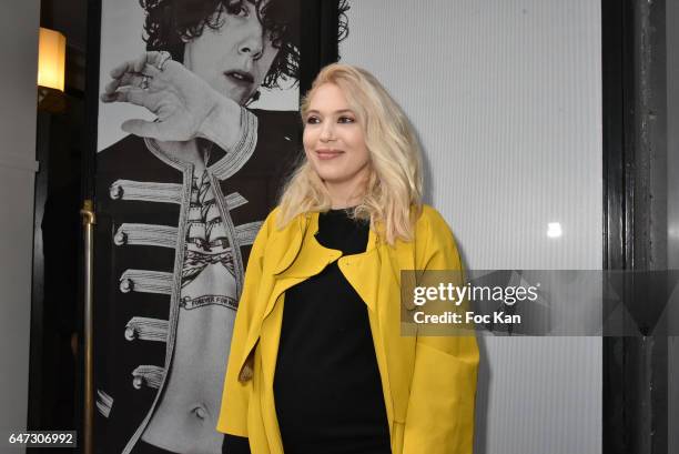 Fashion designer Camille Seydoux attends the Alexis Mabille show as part of the Paris Fashion Week Womenswear Fall/Winter 2017/2018 on March 2, 2017...