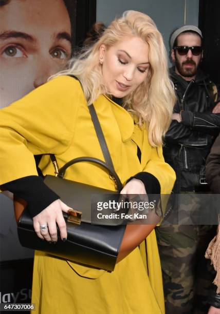 Fashion designer Camille Seydoux attends the Alexis Mabille show as part of the Paris Fashion Week Womenswear Fall/Winter 2017/2018 on March 2, 2017...