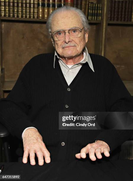 Actor William Daniels signs copies of "There I Go Again: How I Came To Be Mr. Feeny, John Adams, Dr. Craig, KITT and Many Others" at Strand Bookstore...