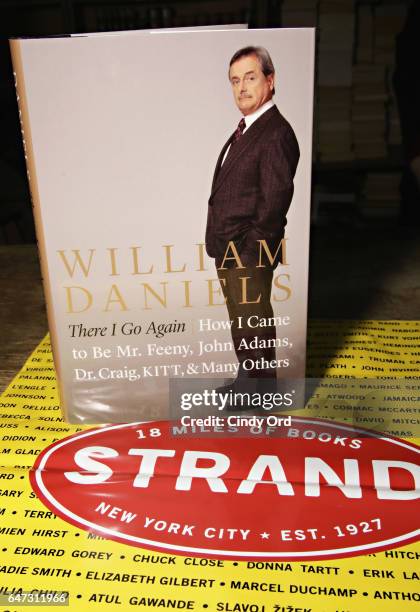 Actor William Daniels signs copies of "There I Go Again: How I Came To Be Mr. Feeny, John Adams, Dr. Craig, KITT and Many Others" at Strand Bookstore...