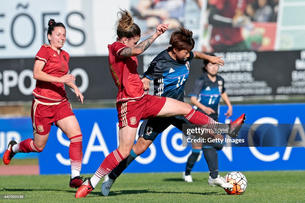 Japan v Spain - Women's Algarve Cup