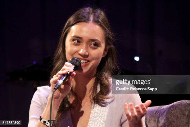Singer/songwriter Dia Frampton speaks onstage at Spotlight: Dia Frampton at The GRAMMY Museum on March 2, 2017 in Los Angeles, California.