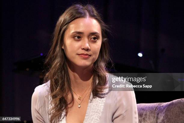 Singer/songwriter Dia Frampton speaks onstage at Spotlight: Dia Frampton at The GRAMMY Museum on March 2, 2017 in Los Angeles, California.