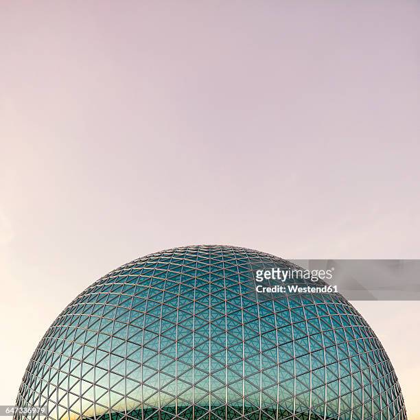 glass dome, 3d rendering - kuppeldach oder kuppel stock-grafiken, -clipart, -cartoons und -symbole
