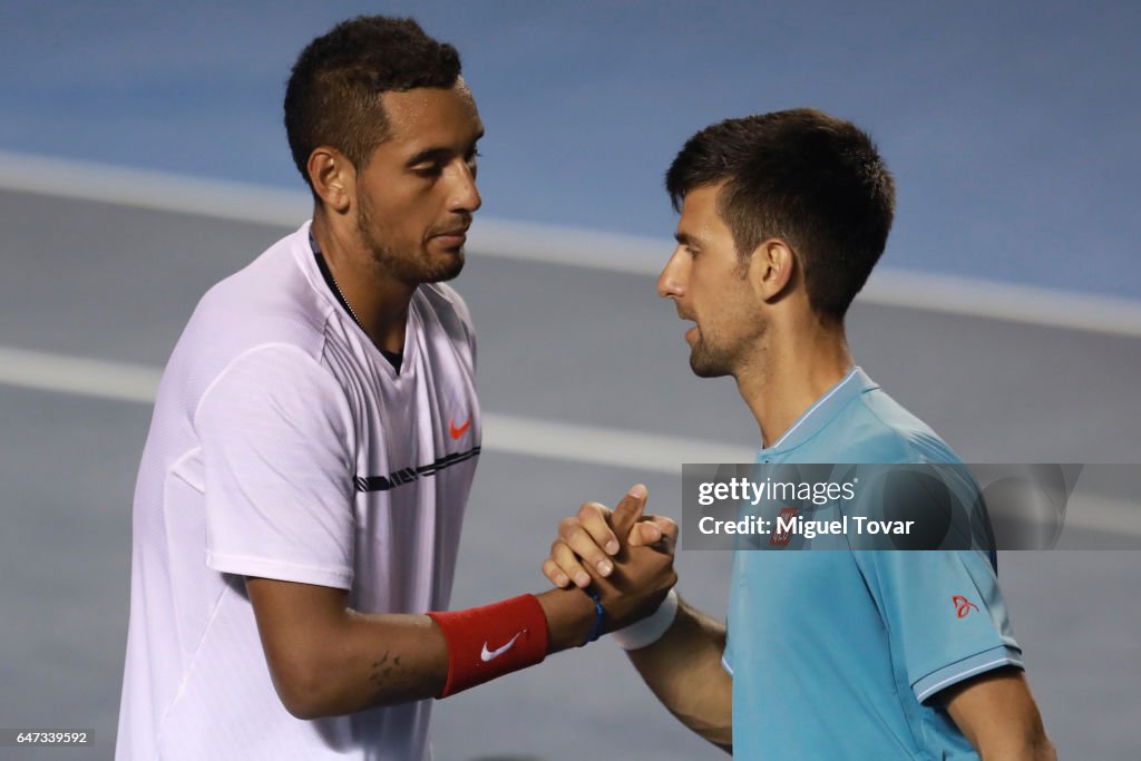 Abierto Mexicano Telcel Day 3 - Djokovic v Kyrgios