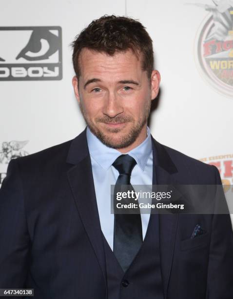 Actor Barry Sloane attends the ninth annual Fighters Only World Mixed Martial Arts Awards at The Palazzo Las Vegas on March 2, 2017 in Las Vegas,...