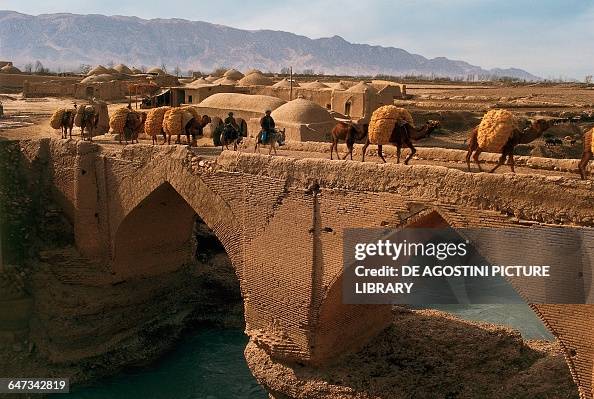 Caravan Bridge Caravan of camels on a bridge, Mazar-e Sharif, Afghanistan. News Photo ...