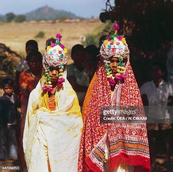 Warli bride and groom, Talasari Warli bride and groom, Talasari