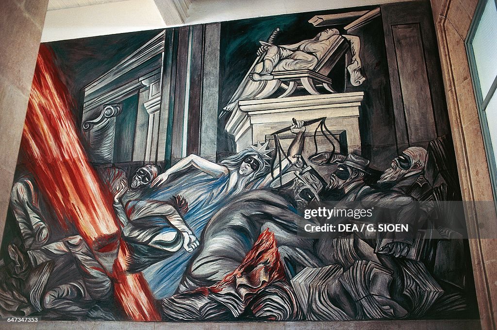 Justice, mural by Jose Clemente Orozco
