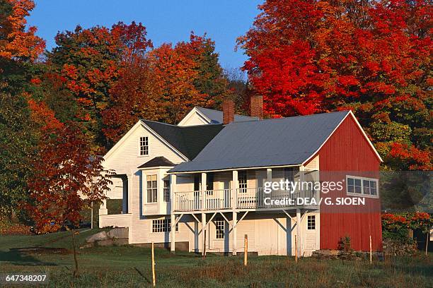 Traditional mansion, Vermont, Peacham, United States of America.