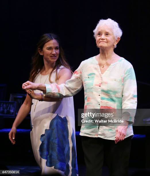 Sas Goldberg and Barbara Barrie during the Broadway Opening Night performance curtain call bows for "Significant Other" at the Booth Theatre on March...