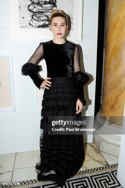 Zosia Mamet attends The Anthology Film Archives Benefit and Auction at Capitale on March 2, 2017 in New York City.