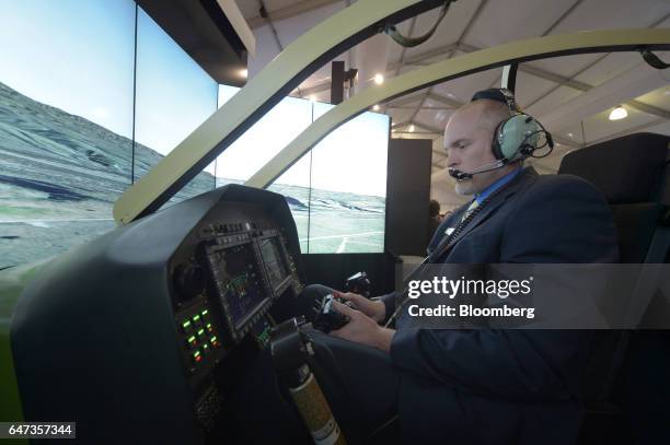 Textron Simulators 20 Inside A Lockheed Martin Corp Flight Simulator Facility Stock Photos ...