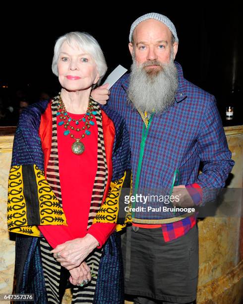 Ellen Burstyn and Michael Stipe attends The Anthology Film Archives Benefit and Auction at Capitale on March 2, 2017 in New York City.