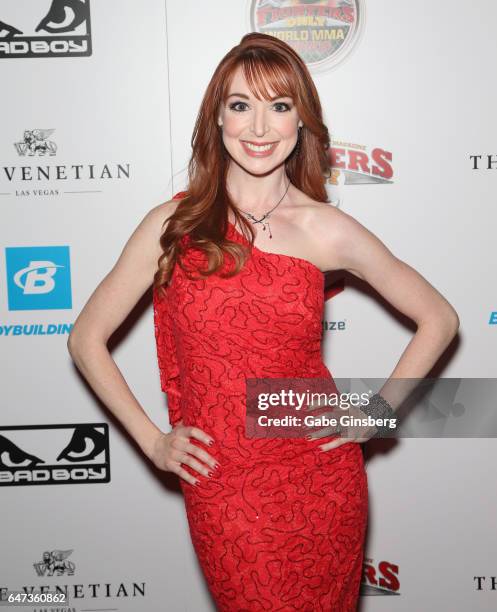 Television personality Lisa Foiles attends the ninth annual Fighters Only World Mixed Martial Arts Awards at The Palazzo Las Vegas on March 2, 2017...