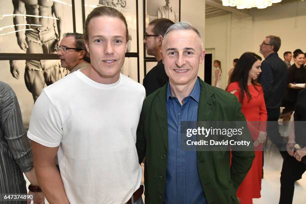 Ross Cassidy and Herve van der Straeten attend the Architectural Digest Presents Ralph Pucci THE OPENING on March 2, 2017 in Los Angeles, California.