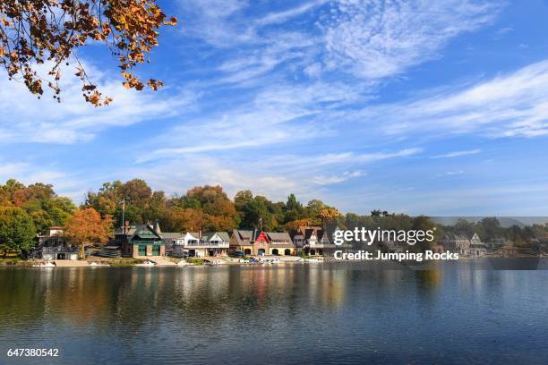 Boathouse Row on the Schuylkill River, Philadelphia, Pennsylvania.
