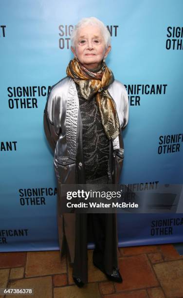 Barbara Barrie attends the Broadway Opening Night performance after party for "Significant Other" at the Redeye Grill on March 2, 2017 in New York...