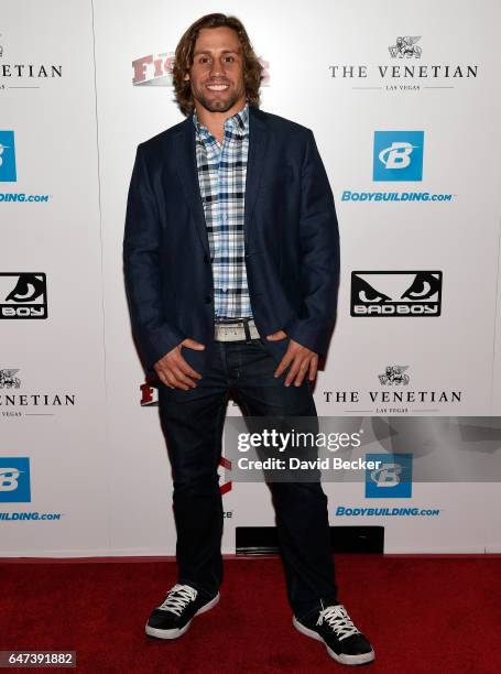 Mixed martial artist Urijah Faber attends the ninth annual Fighters Only World Mixed Martial Arts Awards at The Palazzo Las Vegas on March 2, 2017 in...