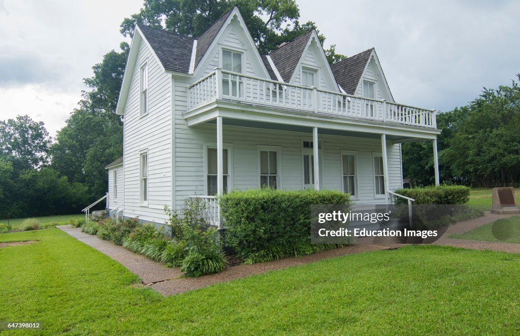Denison Texas historical birthplace home of President Dwight Eisenhower white, Ike, US President
