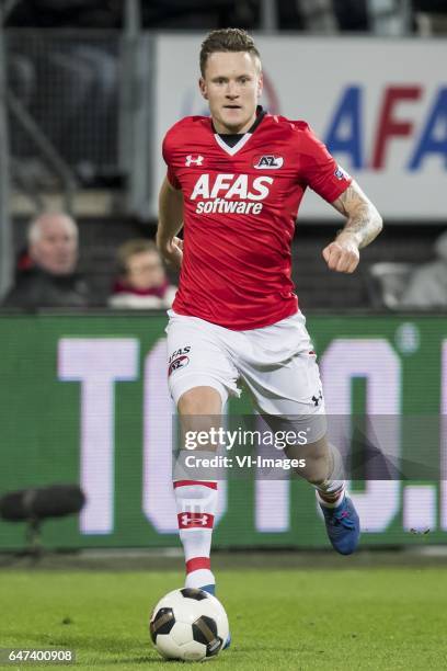 Mattias Johansson of AZ Alkmaarduring the Dutch Cup semi final match between AZ Alkmaar and sc Cambuur Leeuwarden at AFAS stadium on March 02, 2017...