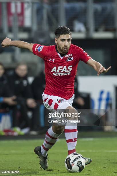 Alireza Jahanbakhsh of AZ Alkmaarduring the Dutch Cup semi final match between AZ Alkmaar and sc Cambuur Leeuwarden at AFAS stadium on March 02, 2017...