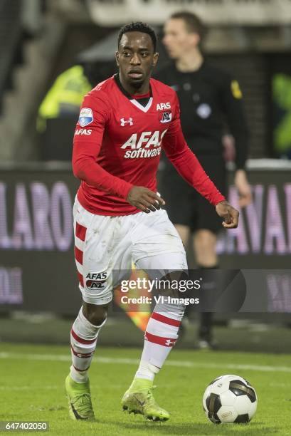 Ridgeciano Haps of AZ Alkmaarduring the Dutch Cup semi final match between AZ Alkmaar and sc Cambuur Leeuwarden at AFAS stadium on March 02, 2017 in...