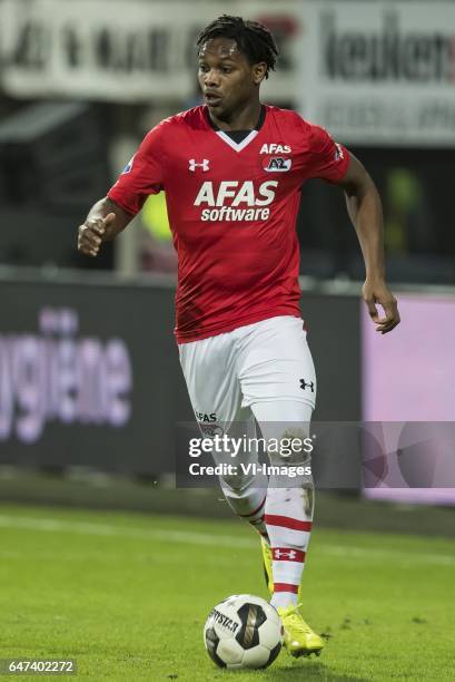 Levi Garcia of AZ Alkmaarduring the Dutch Cup semi final match between AZ Alkmaar and sc Cambuur Leeuwarden at AFAS stadium on March 02, 2017 in...