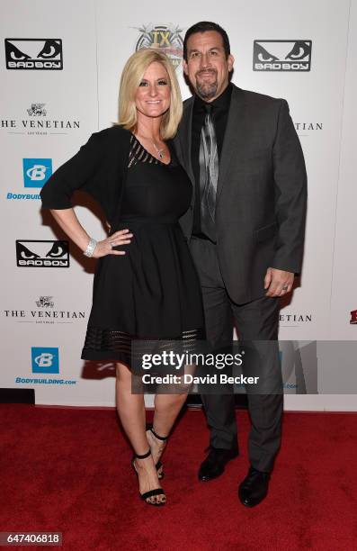 Referee John McCarthy and his wife Elaine McCarthy attend the ninth annual Fighters Only World Mixed Martial Arts Awards at The Palazzo Las Vegas on...