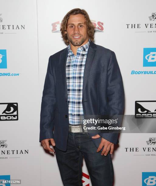 Former mixed martial artist Urijah Faber attends the ninth annual Fighters Only World Mixed Martial Arts Awards at The Palazzo Las Vegas on March 2,...